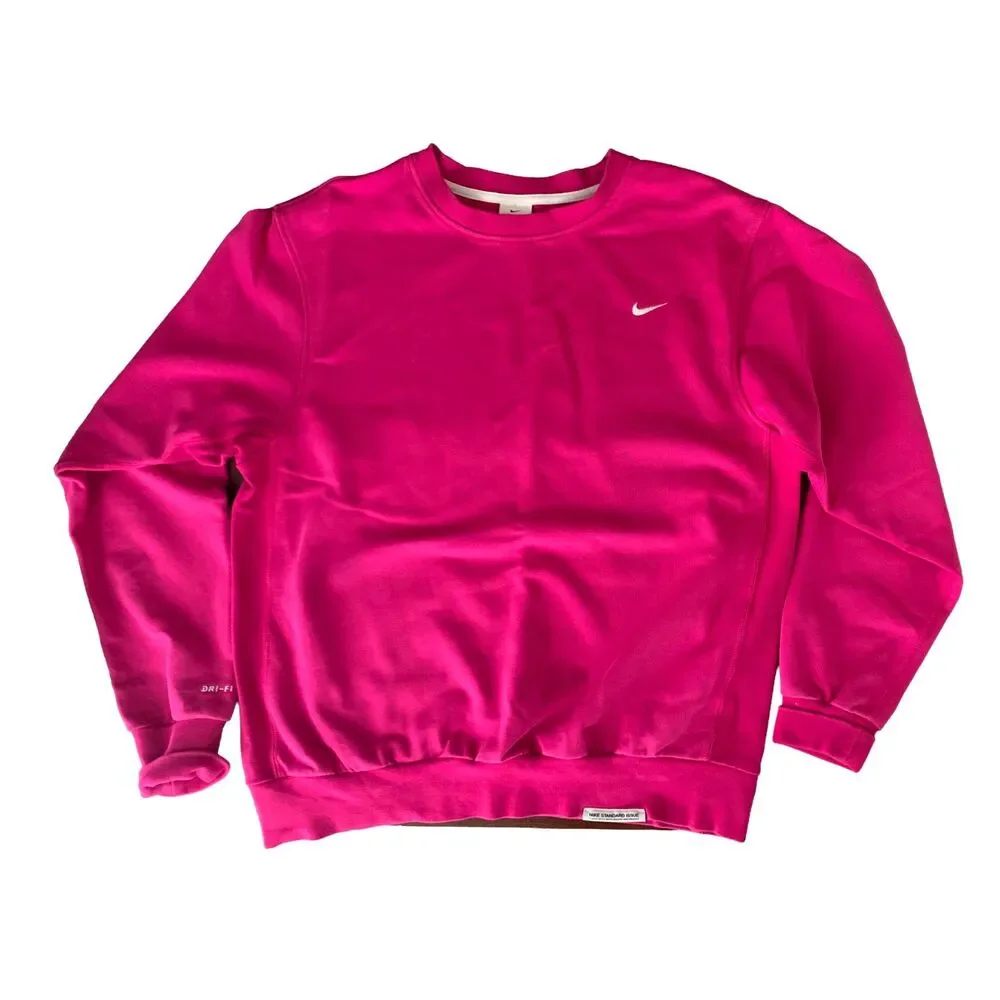 Nike Standard Issue Dri-FIT Crewneck Sweatshirt Men's Medium Pink